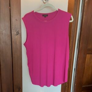 Rag & Bone Pink Boxy Muscle Tee